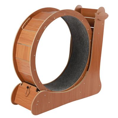 Wood Cat Exercise Wheel Kitten Running Wheel Climbing Tree Indoor PetToy Durable