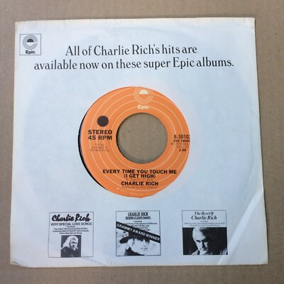 CHARLIE RICH - EVERY TIME YOU TOUCH ME / PASS ON BY - 7''-SINGLE - US 1975 (17)