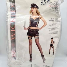 New Be Wicked Sexy Wicked Officer Costume - Size M/L