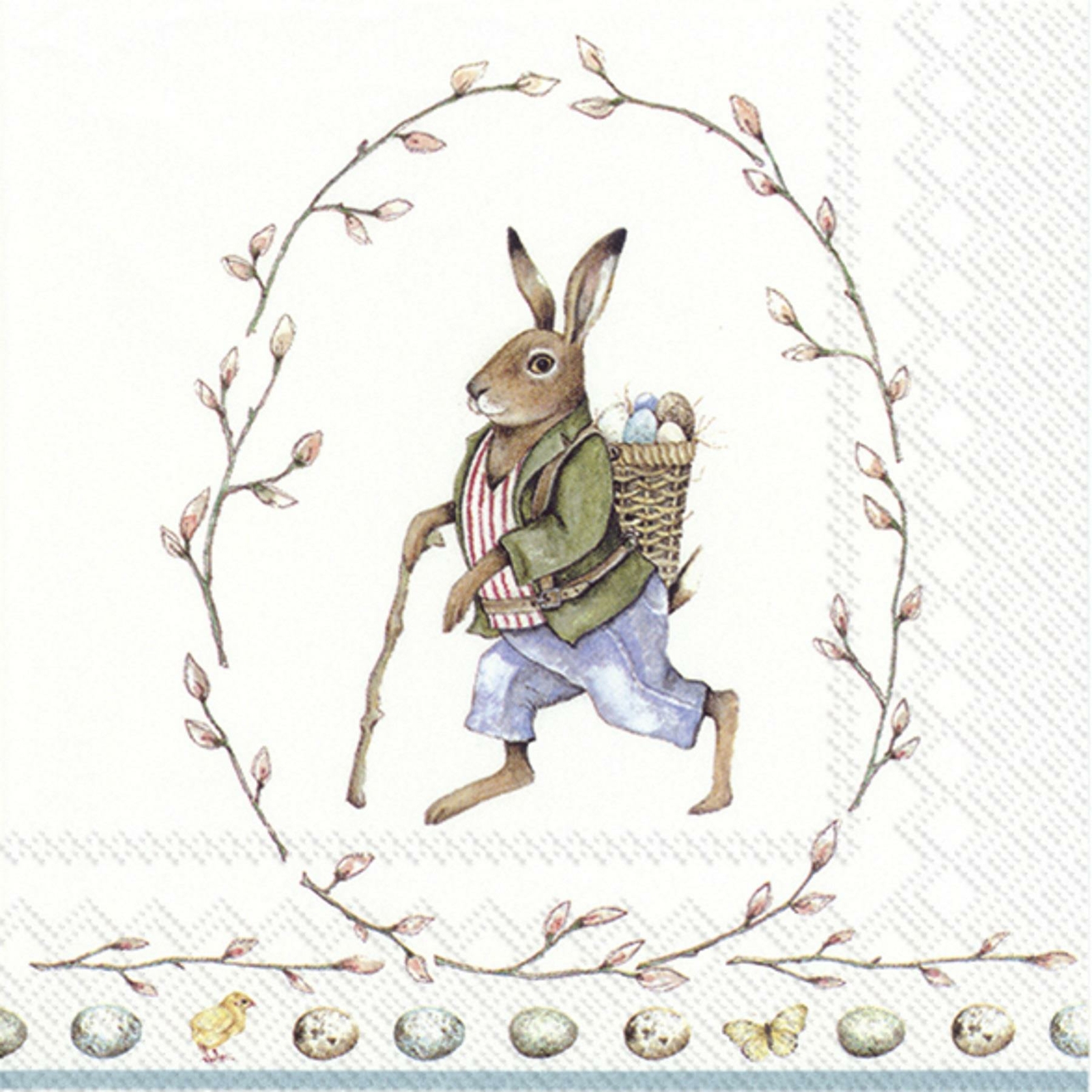 Easter Bunny Napkins 3-Ply Paper Party Serviettes Disposable Spring Napkin Gift