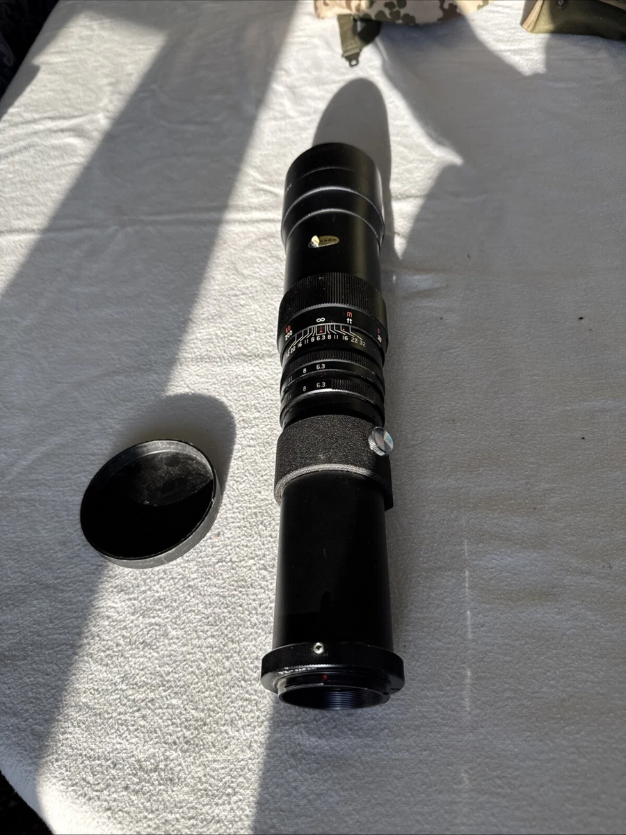 Mamiya Sekor 400mm F/6.3 – Objectif Photo Vintage Avec étui, Parfait Pour Les Collectionneurs