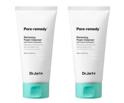 Dr.Jart+ Pore Remedy Renewing Foam Cleanser | 150ml x 2 | Deep Pore Cleansing &