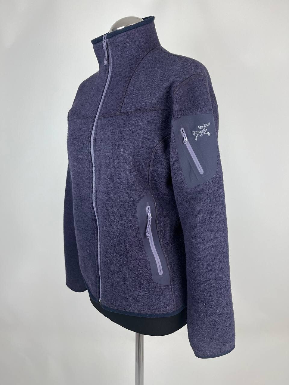 ARC'TERYX Arc’teryx Giacca in Pile da Donna Viola con Zip Taglia L (0424)