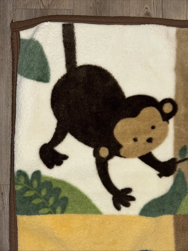 Manta bebé felpa Kidsline mono jirafa elefante gruesa cálida excelente cariñosa Foto 2 de 4