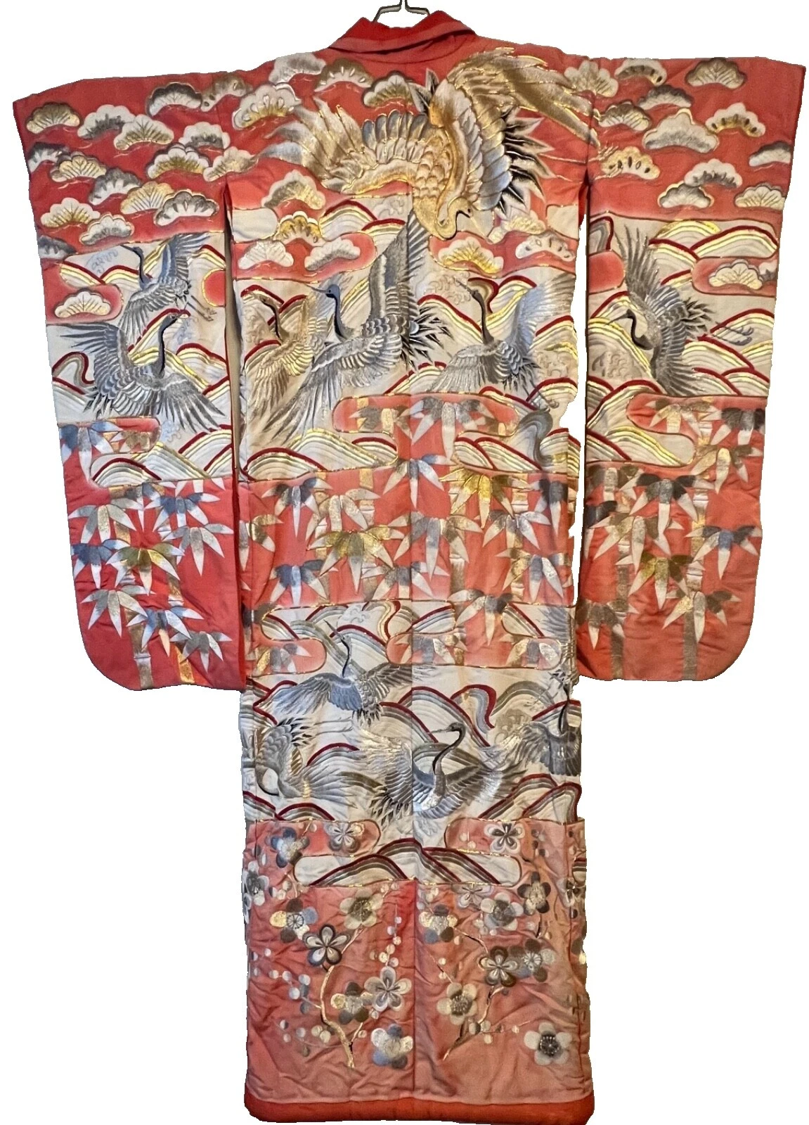 Multi-Color Antique Original Antique Japanese Kimonos & Textiles