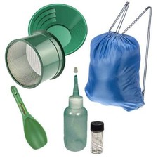 12" Green Gold Pans Panning Kit with Sniffer  Vial  More