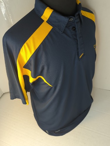 West Virginia Mountaineers Nike Polo Shirt Adult Medium Dri Fit Performance Mens - Picture 11 of 14