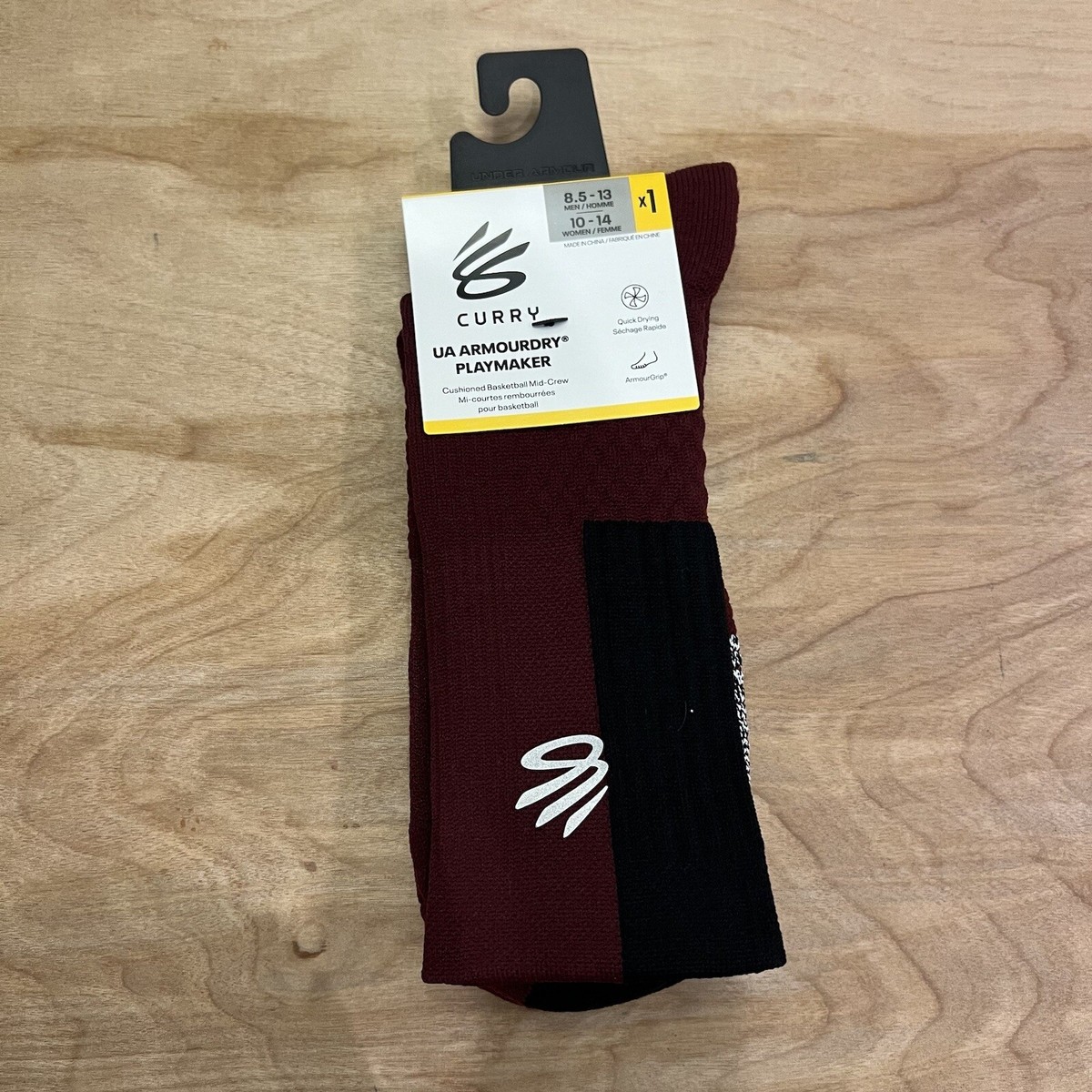 Under Armour UA Curry Playmaker Basketball Mid Crew Socks