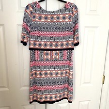 Eliza J Womens Dress Multicolor Print Size Top Overlay Size 8