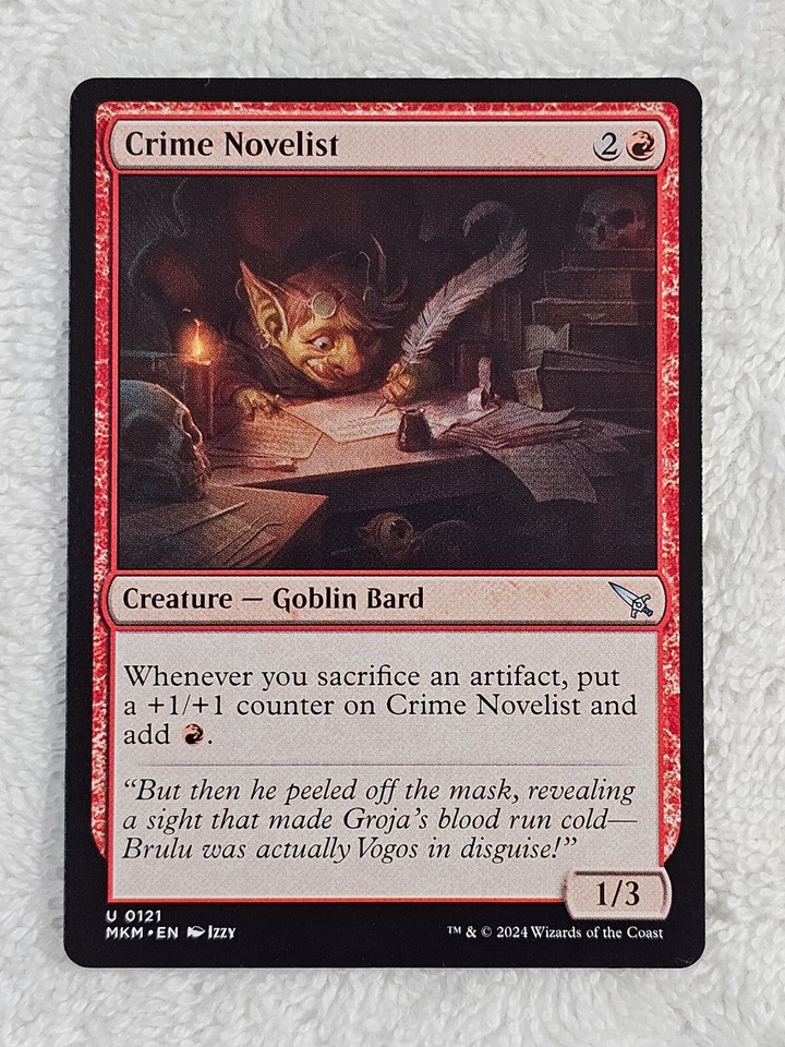 MTG Crime Novelist 121 Murders at Karlov Manor Magic Card NM eBay