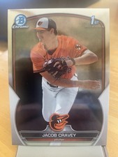 Jacob Cravey 2023 Bowman 1st Chrome Baltimore Orioles Rookie RC Card #BDC-189