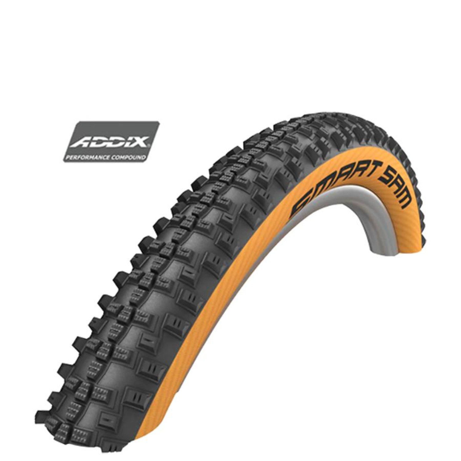 Pneu Schwalbe Smart Sam 29x2.25 TR adhérence maximale VAE flanc bronze