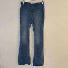 Free People We The Free Penny Pull On Flare Jeans Size 27 Light Blue
