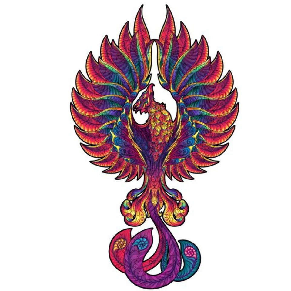 Fenix Unique Wooden Doll Size XL 600 Piece 64x38 CM By Fantasy Puzzles Fp018 - image 3 of 4