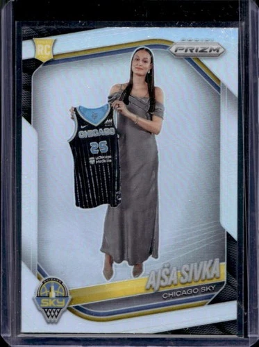 2025 Panini WNBA Prizm Ajsa Sivka RC Silver Rookie #85 Sky