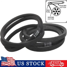 Replacement 12112425 Washer Drive & Pump Belt Set for Maytag 211125 211124
