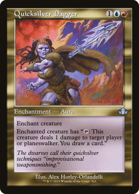 Quicksilver Dagger (FOIL) x1 - MTG Dominaria Remastered DMR #363