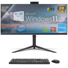 All In One 30" Gaming 2K I5 Ram 8Gb Ssd 240Gb Windows 11 Pro Aio Computer Pc