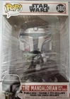 Funko Pop! Star Wars #380: The Mandalorian w/The Child (CHROME-10 inch JUMBO!)