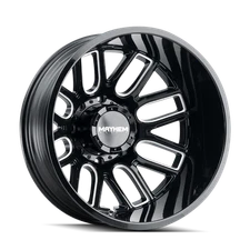 MAYHEM COGENT DUALLY (8107) GLOSS BLACK MILLED 22X8.25 REAR 8-200 -192MM 142MM