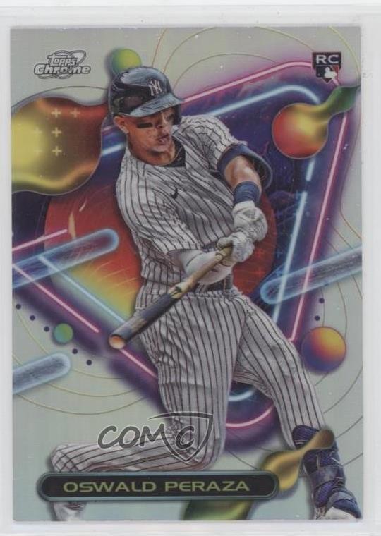 2023 Topps Cosmic Chrome Refractor Oswald Peraza #84 Rookie RC uk2