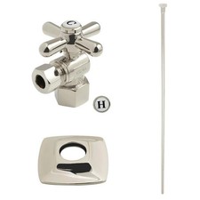 Kingston Brass KTK110P6 Gehry Plumbing Toilet Trim Kit with Flange - Polished...