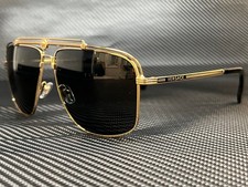 VERSACE VE2242 100287 Gold Rectangle 61 mm Men's Sunglasses