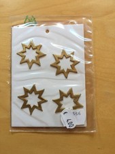 Decorating Wax Stars Gold Christmas Wax Decor Trim Wax Candle