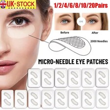 1-20pairs Hyaluronic Acids Microneedle Eye Patch for Wrinkles Fine Lines Removal