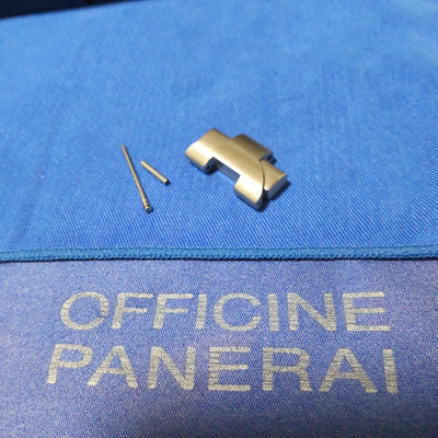 Original neues PANERAI 20mm SS Armband Glieder gebürstet & satiniert #486