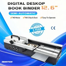 Digital 12.6" 320mm Desktop Perfect Binding Machine Book Binder Semi-automatic