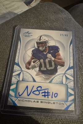 2024 Leaf Trinity - Nicholas Singleton #BA-NS1 Platinum /49 (AU, RC)