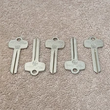 Ilco B1179 1C Key Blanks Lot Of 5. Made In USA. Locksmith NOS 