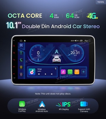 XTRONS 10,1 Zoll Autoradio 2 DIN Android 14 4G+64GB Octa Core IPS GPS CarPlay