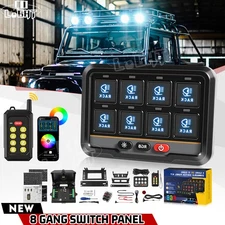 Wireless 8 Gang Switch Panel On-Off Circuit Control Relay System Box For Toyota