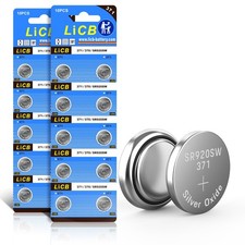 LiCB 20 Pack SR920SW 371 370 AG6 Battery 1.5V Button 10 Count Pack of 2 