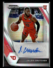 Jalen Crutcher 2021 Prizm Draft Picks Silver Prizm RC Auto #DP-JCR
