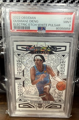 #ad 2022 Obsidian Ousmane Dieng White Pulsar Electric Etch PSA 9 $100.00