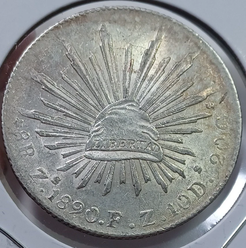Silver 1897 Year Second Republic of Mexico Coins (1867-1905) for