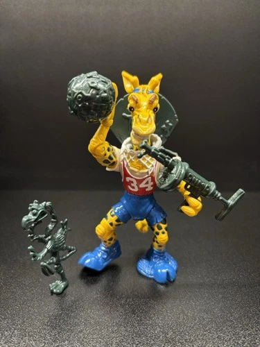 1993 TMNT Halfcourt Giraffe Action Figure Ninja Turtles Vintage 100% Complete