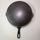 Erie #11 Pre Griswold Cast Iron Skillet Made In USA Sits Flat No wobble Antique