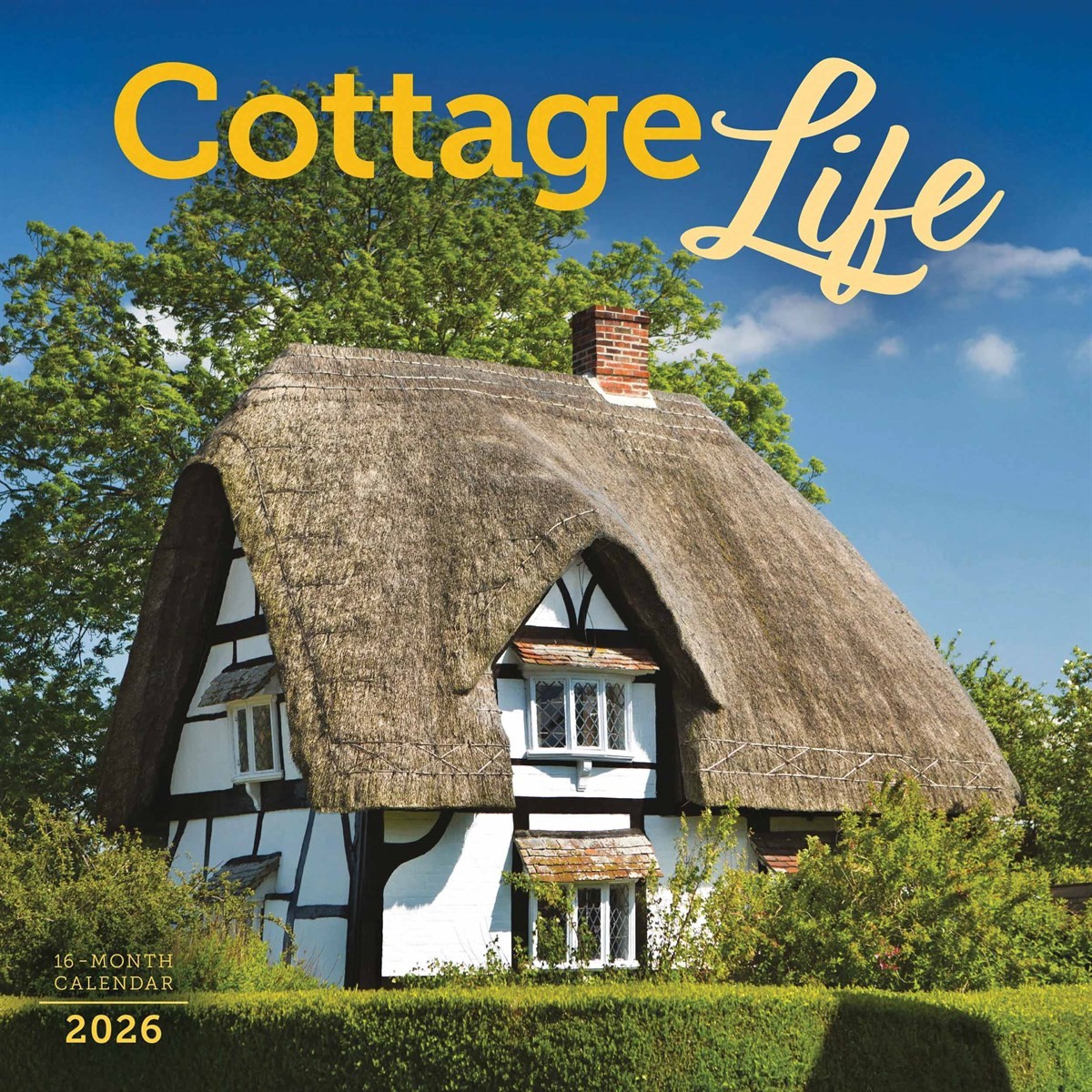 Cottage Life Calendar 2026, Wall Calendars, Month To View, Lifestyle, Gift
