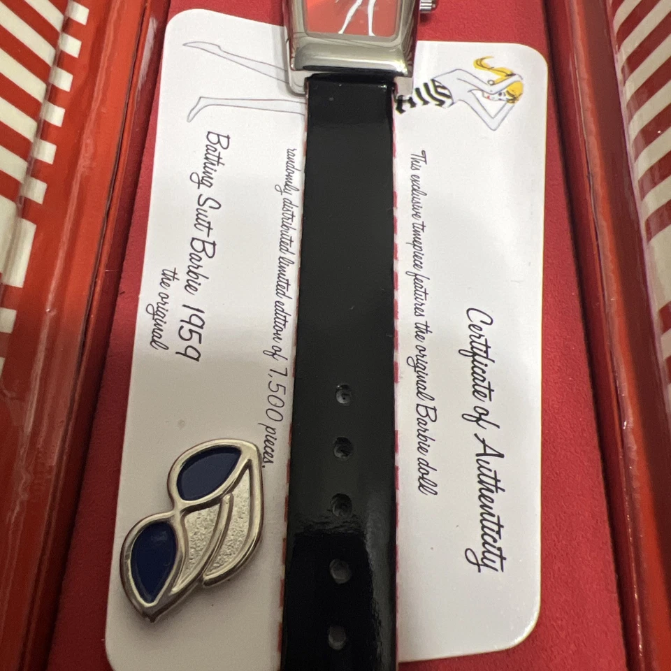 Reloj Mattel Barbie 2003 edición limitada cuarto de galón para mujer con estuche Foto 3 de 4