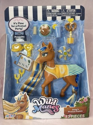Wild Manes Zoey's Pretzel Twists Horse Pony Jakks Toy Horse 13 Pieces 3+ yrs NEW