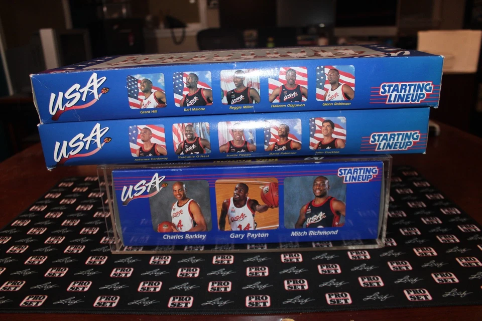 13 figuras de acción de baloncesto de Estados Unidos 1996 alineación inicial juegos en caja 1, 2, 3 NUEVO Foto 3 de 3