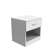 3 Piece White Bedroom Furniture Bedside Table Wardrobe Set Chest of Drawer