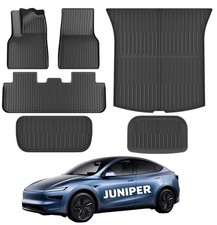 Tesla Model Y Juniper Floor Mats for 2025 2026 Juniper 5-Seat , TPE 6 Piece