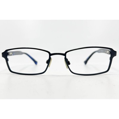 Marc Ecko Eyeglasses Mens Black Blue Rectangular Frames 54-18-145 CV 26431