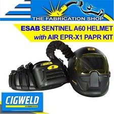 Casco de soldadura automática de aire ESAB Sentinel A60 EPR-X1 sistema PAPR respirador