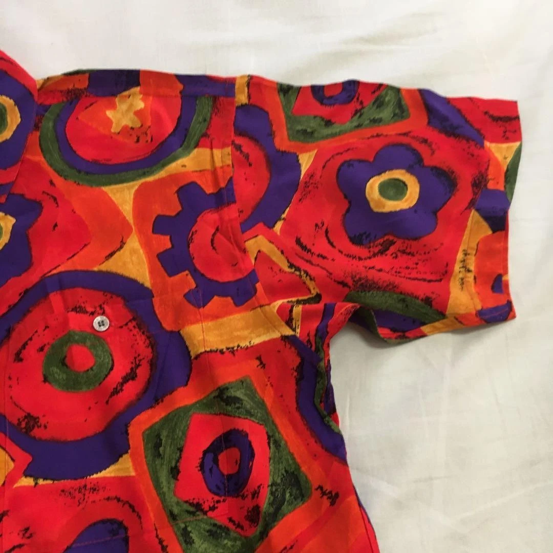 Vestopia Aloha Shirt Rayon 100% Size M Men's Fashion Top image 5